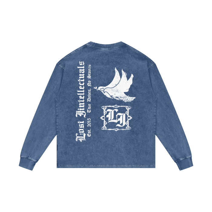 LI Two Doves Long Sleeve (Levi Blue)