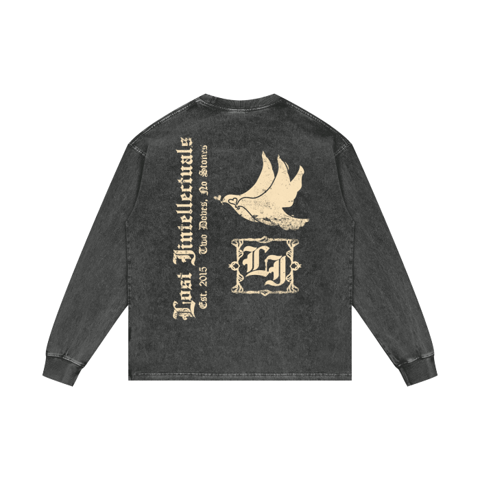 LI Two Doves Long Sleeve (Dusty Grey)