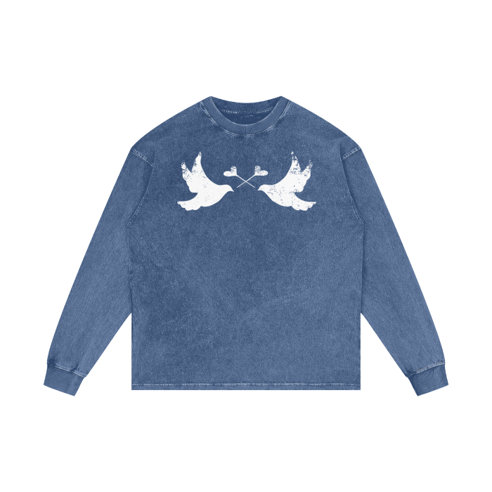 LI Two Doves Long Sleeve (Levi Blue)