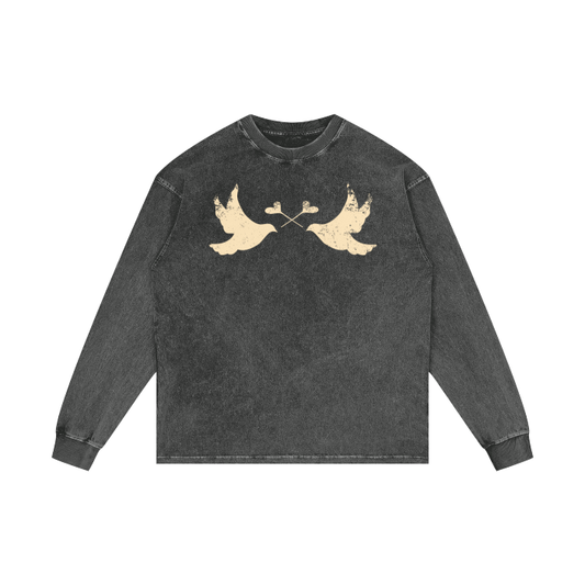 LI Two Doves Long Sleeve (Dusty Grey)