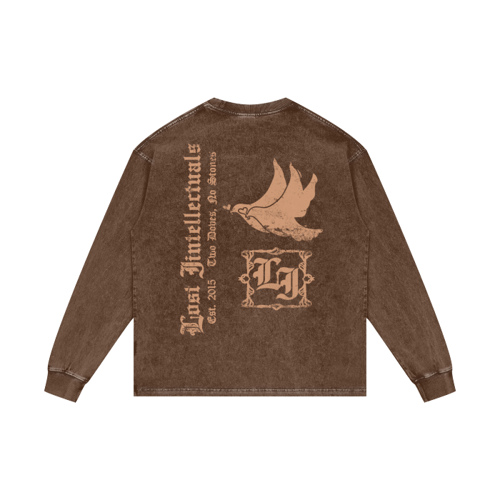 LI Two Doves Long Sleeve (Chocolate Brown)