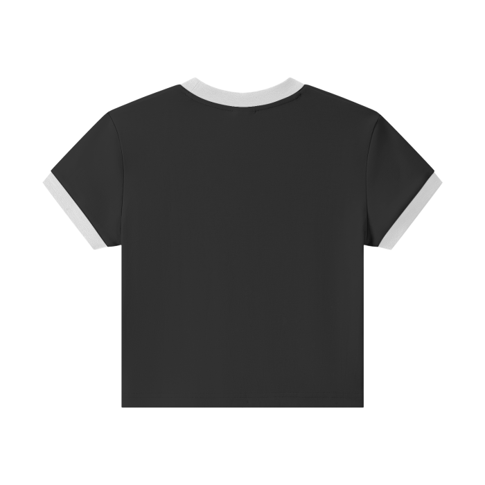 LI Crop Ringer Foundation Shirt (Black)