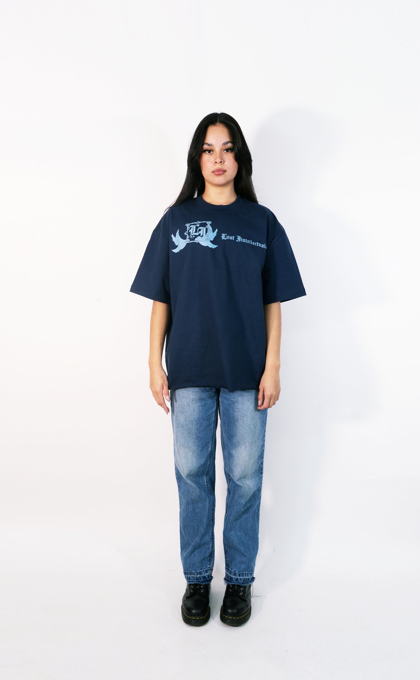 LI Foundation Shirt 3 (Cut Bottom) (Navy)