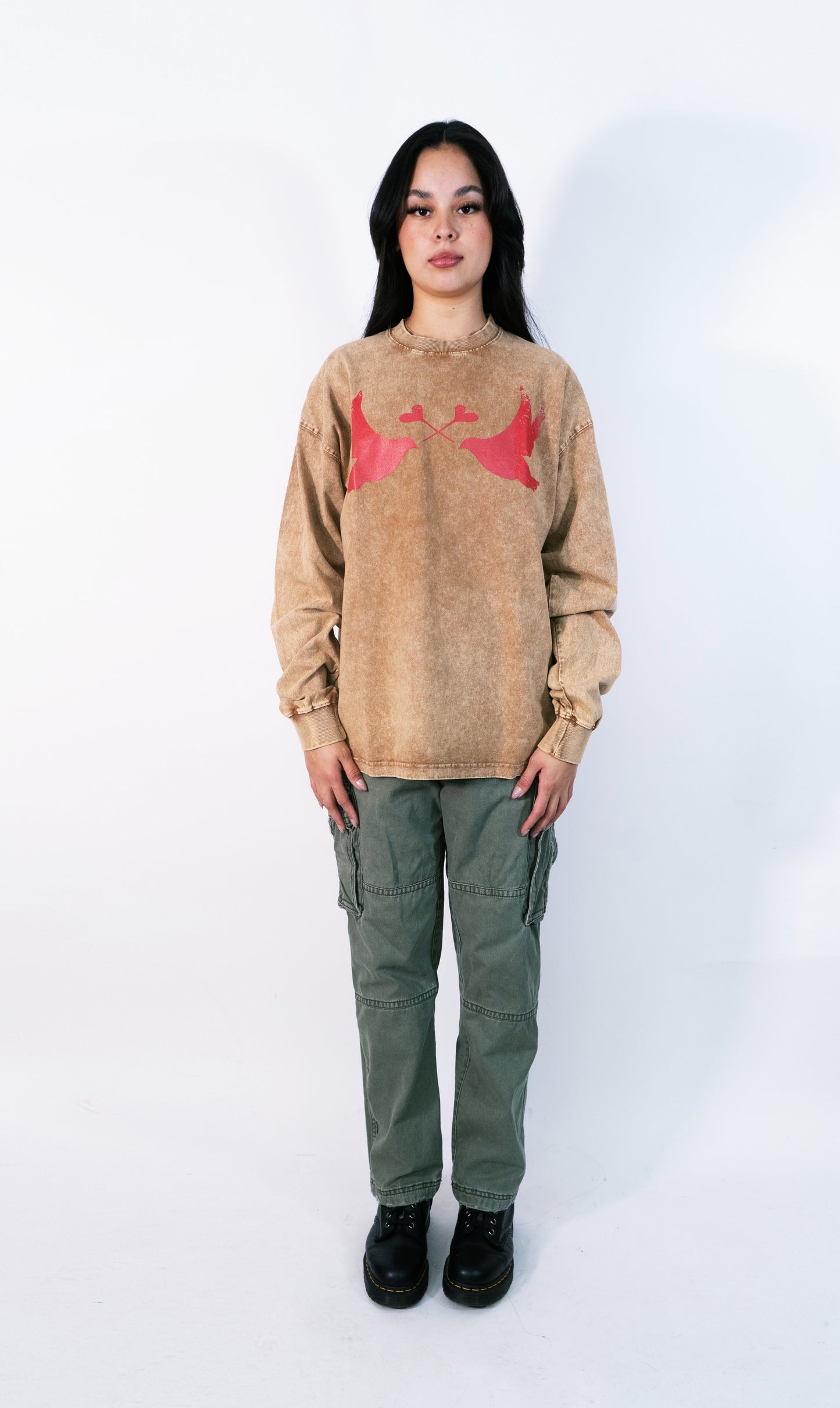 LI Two Doves Long Sleeve (Wild West Brown)