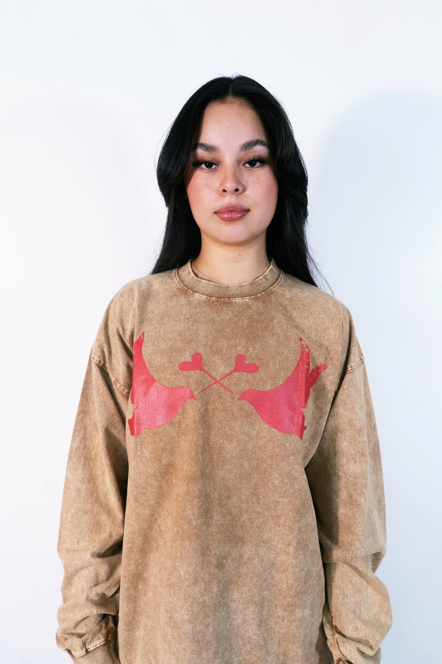 LI Two Doves Long Sleeve (Wild West Brown)