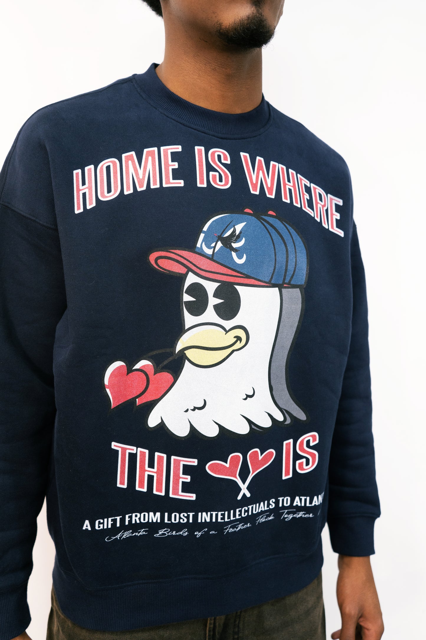 Home Is Where The Heart Is (Sweatshirt) (Black)