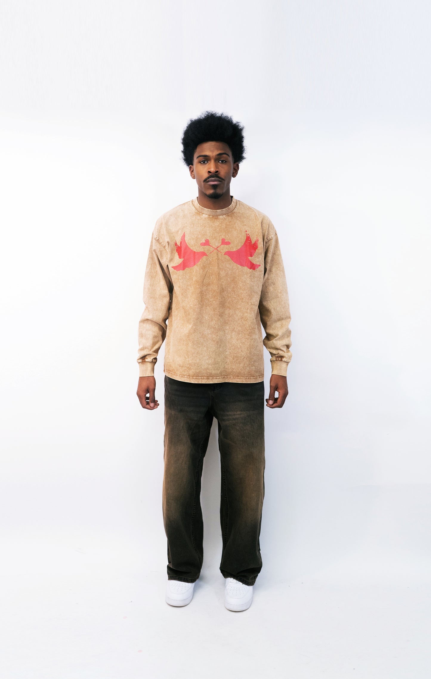 LI Two Doves Long Sleeve (Wild West Brown)