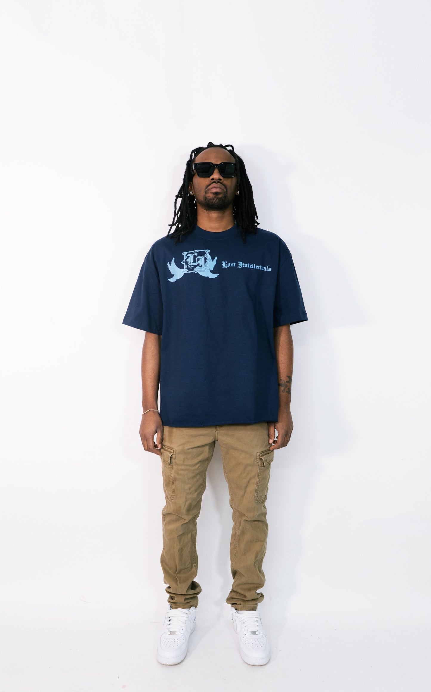 LI Foundation Shirt 3 (Cut Bottom) (Navy)