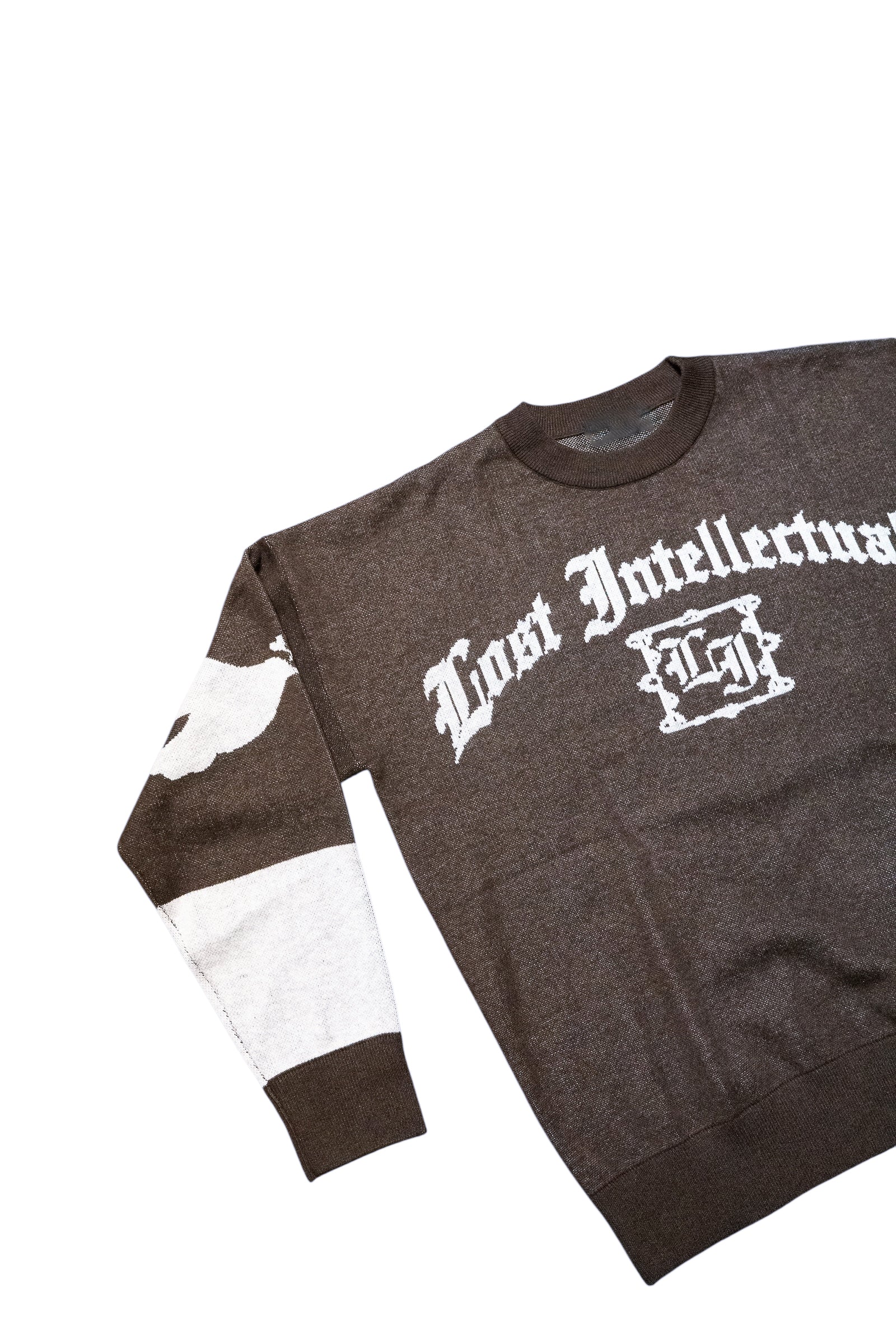 LI Committee Knit Sweater (Chocolate/Beige)