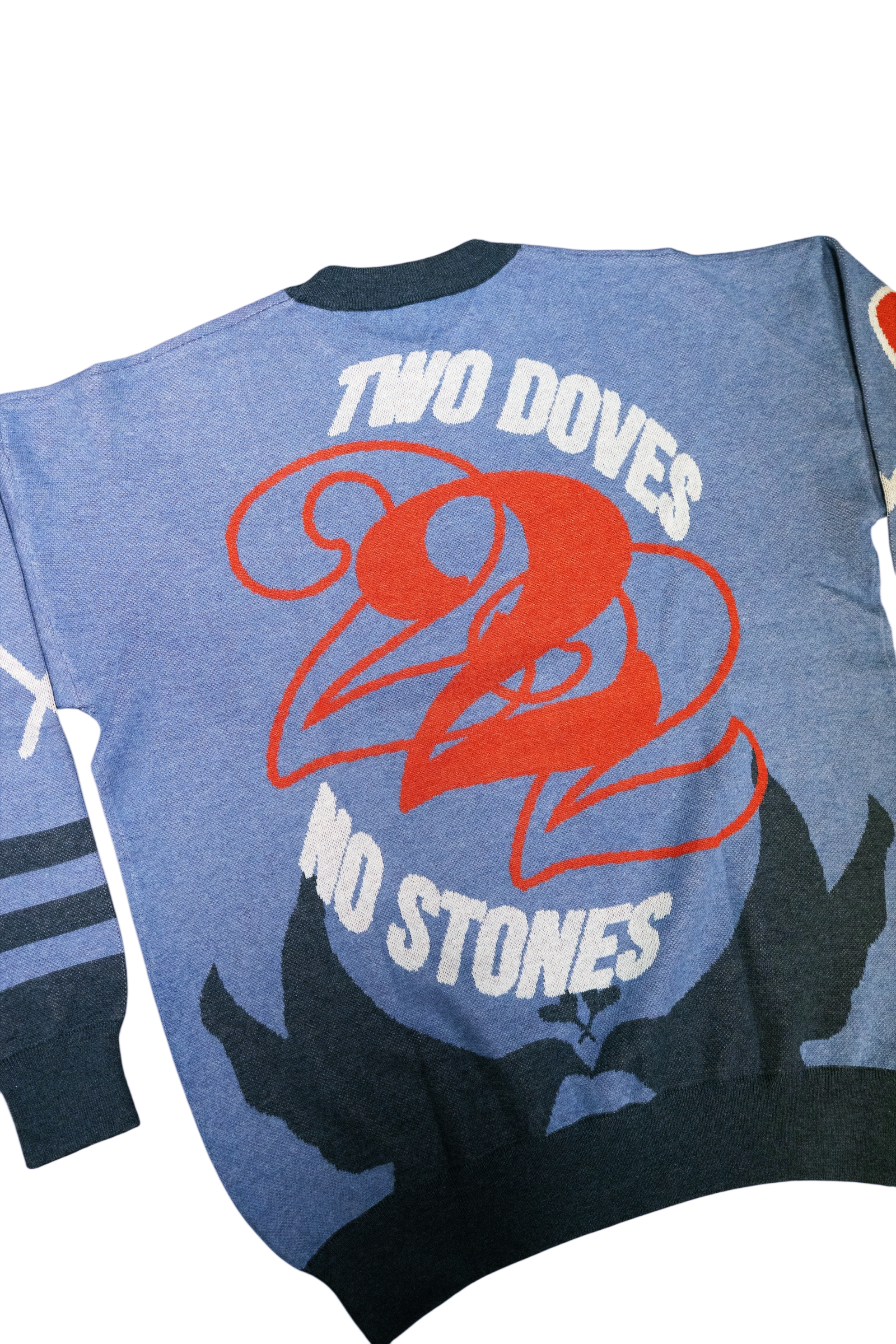 LI Two Doves Knit Sweater (Denim Blue/Navy Blue)