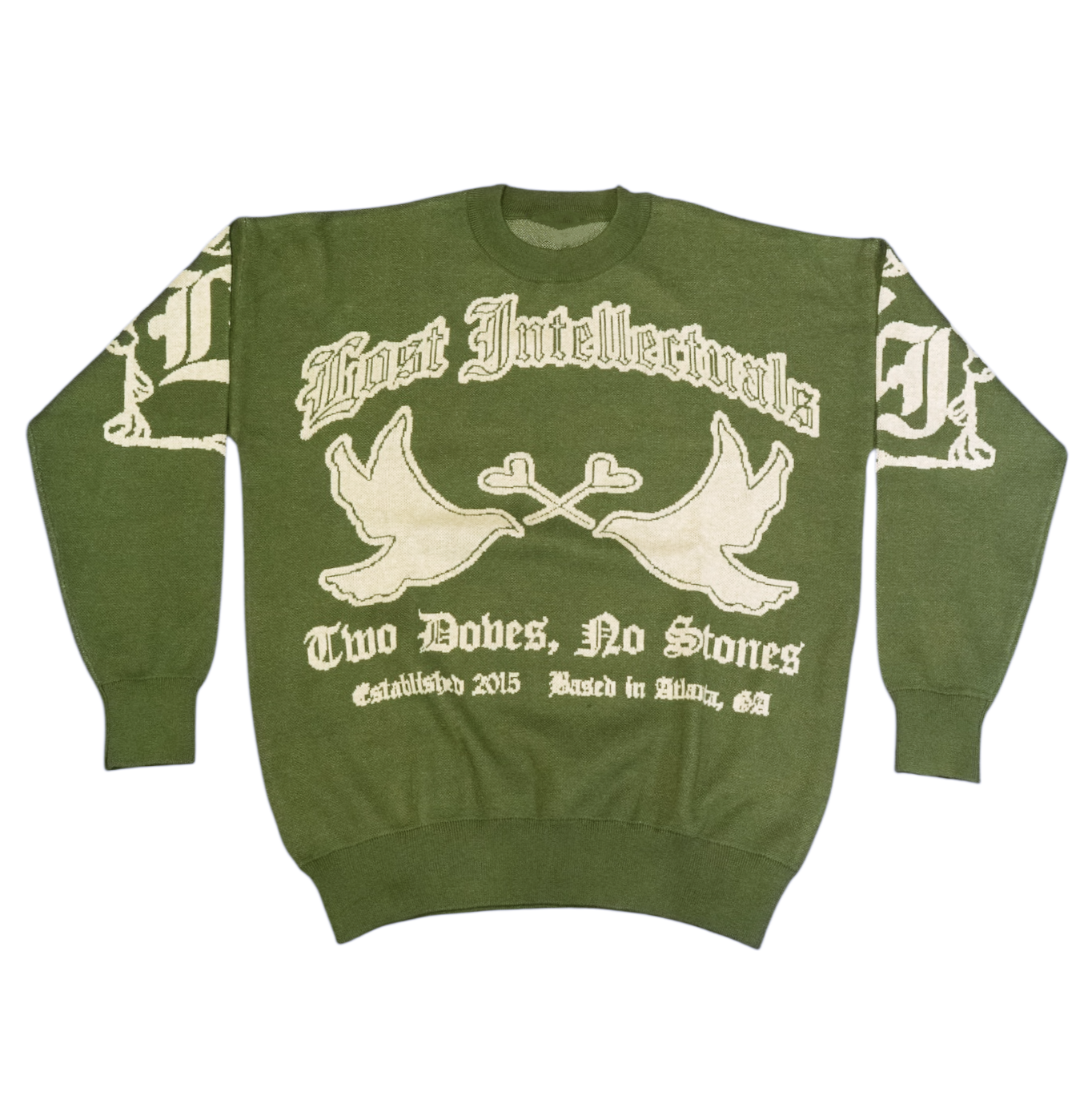 LI Signature Knit Sweater (Green/Bleach)
