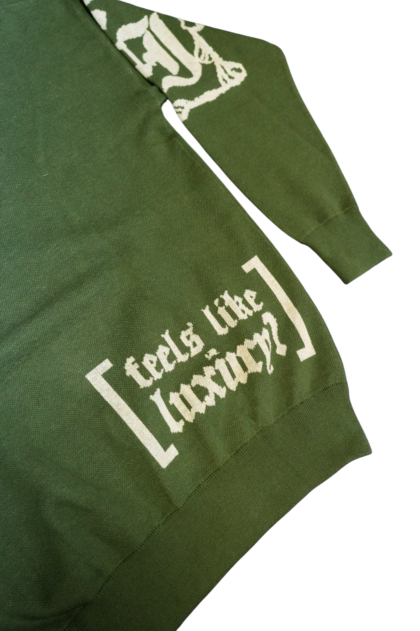 LI Signature Knit Sweater (Green/Bleach)