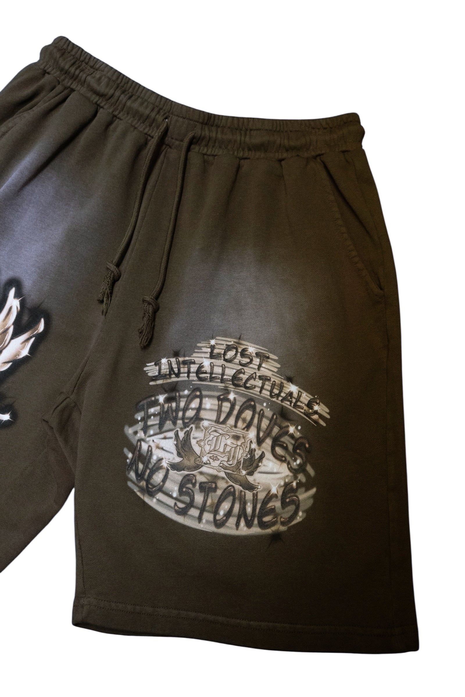 LI Air Brush Sweatshorts (Chocolate Brown)