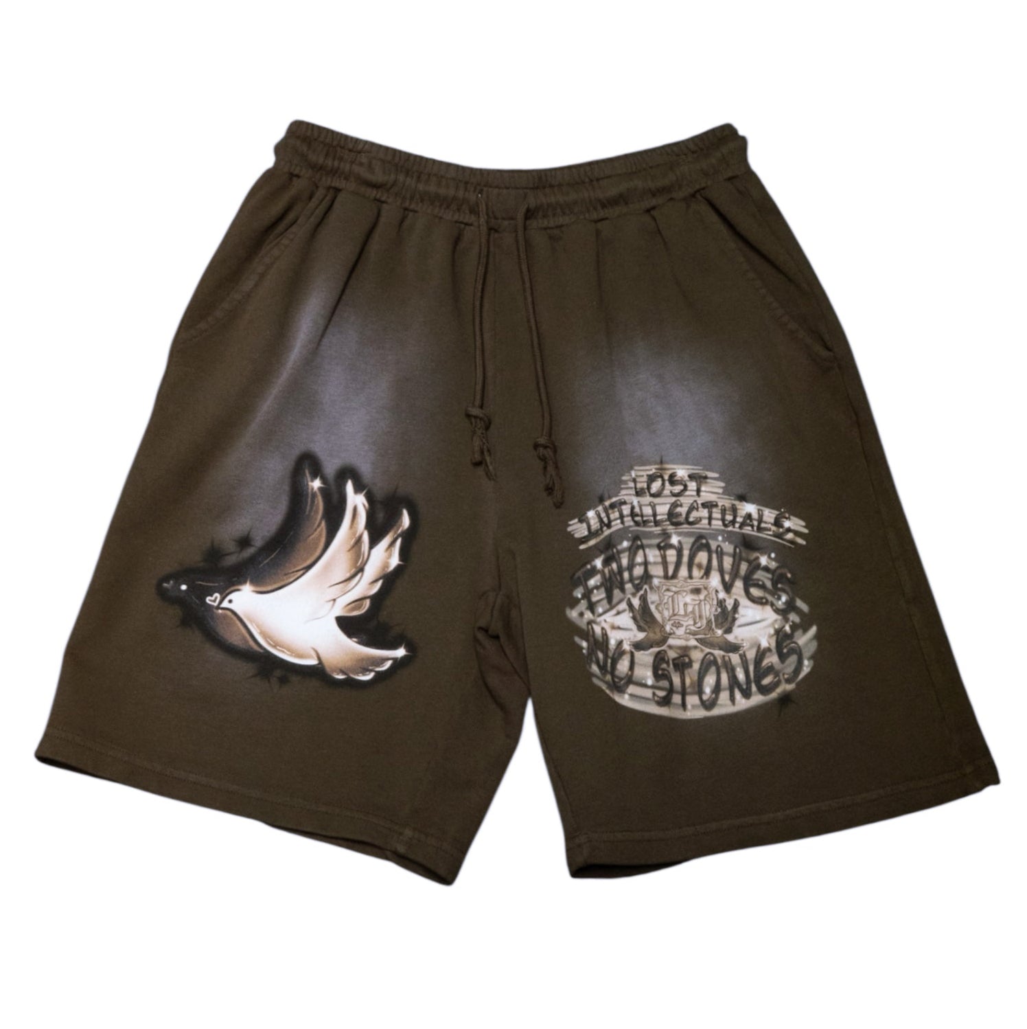 LI Air Brush Sweatshorts (Chocolate Brown)