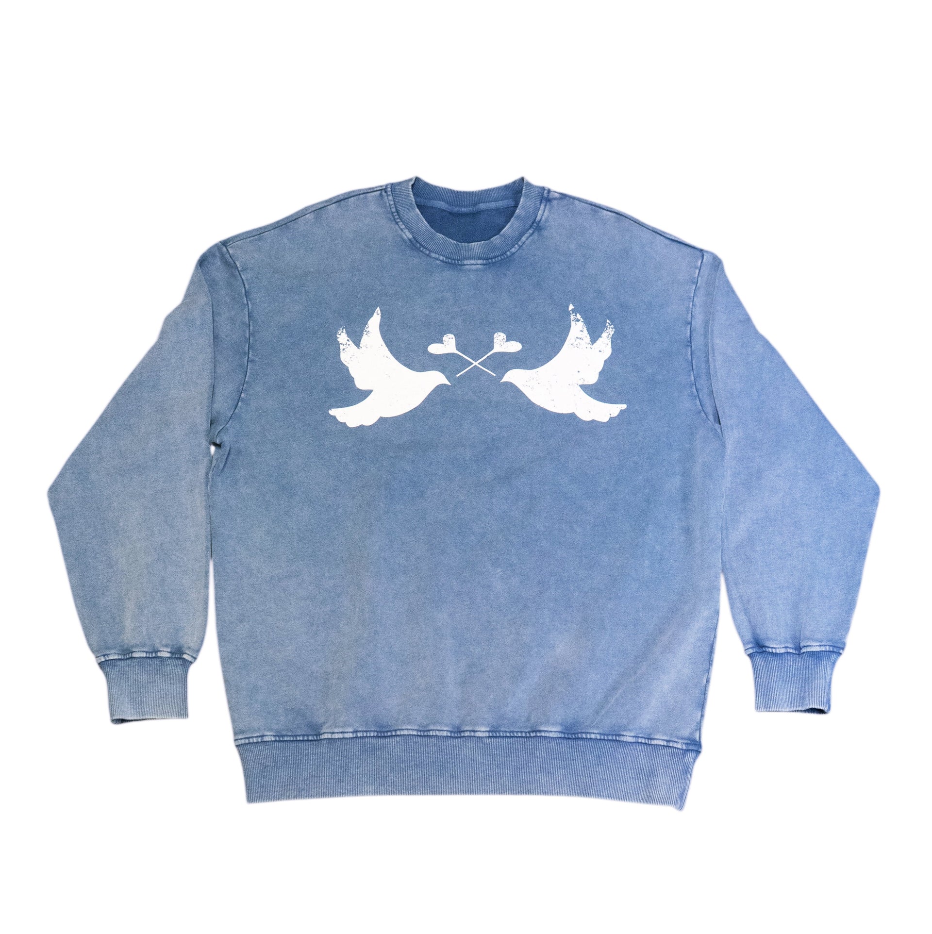 LI Two Doves Crewneck Sweatshirt (Levi Blue)