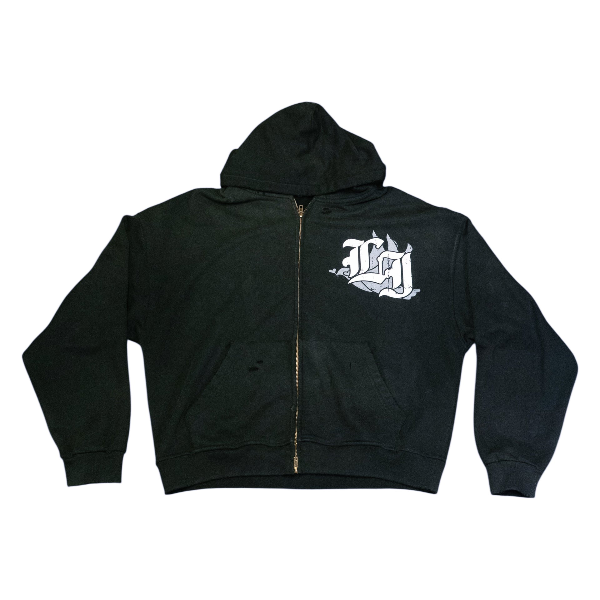LI Luxury Zip-Up Hoodie (Black)
