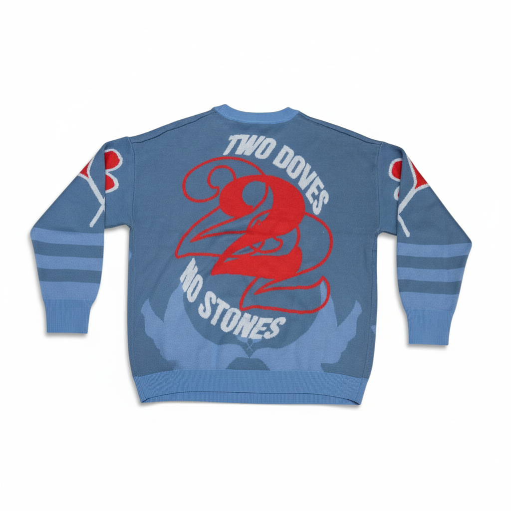 LI Two Doves Knit Sweater (Blue On Blue) (ASWM Edition)