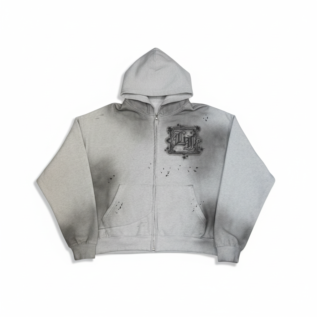 LI Airbrush Hoodie (Ash/Grey)