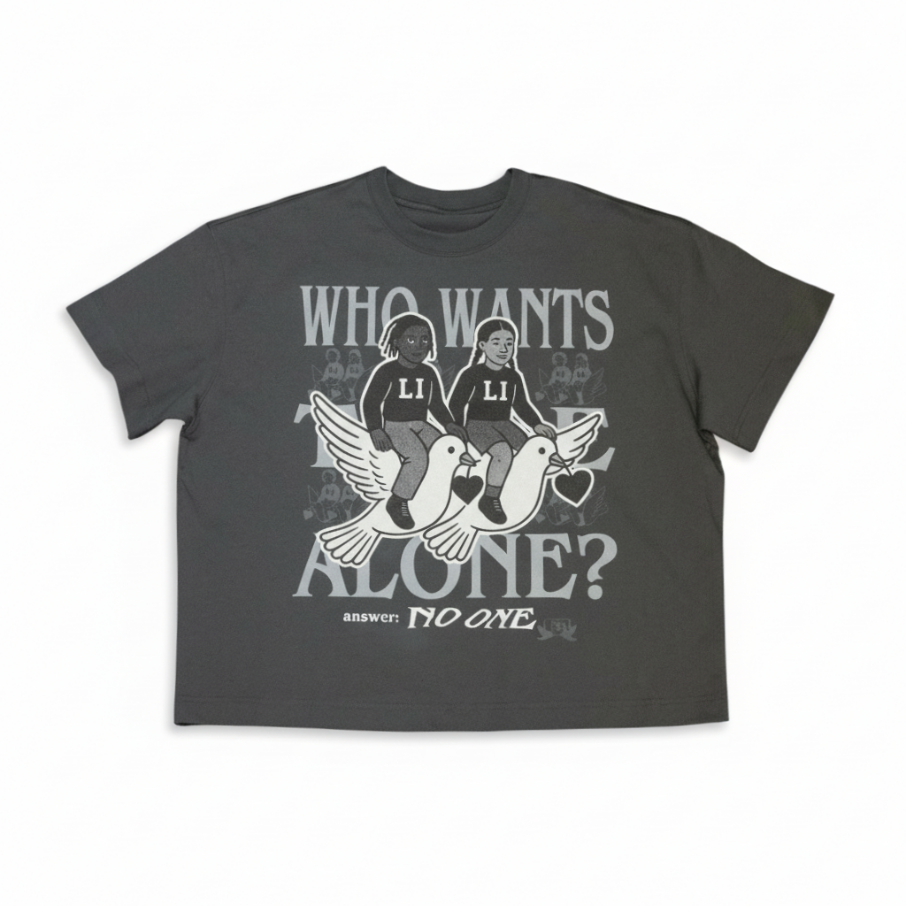 Who Wants To Be Alone Boxy Tee