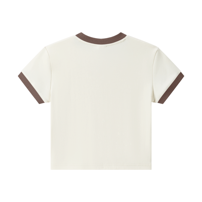 LI Crop Ringer Foundation Shirt (Brown)